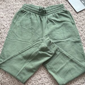 H&M Sage Green Regular Fit Joggers